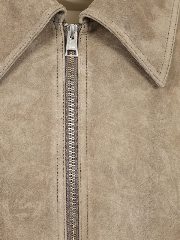 Suede Zip-up Jacket - Image 4