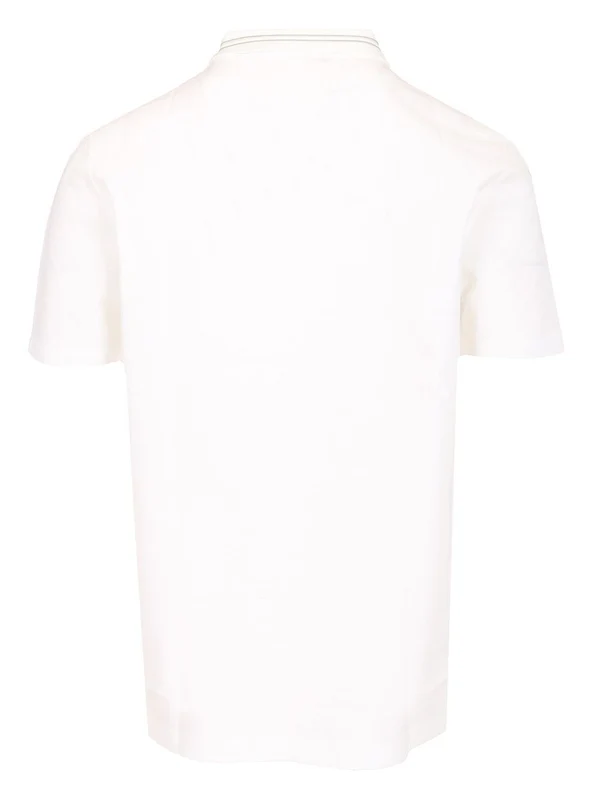 Collar Detail Cotton Polo Shirt - Image 2