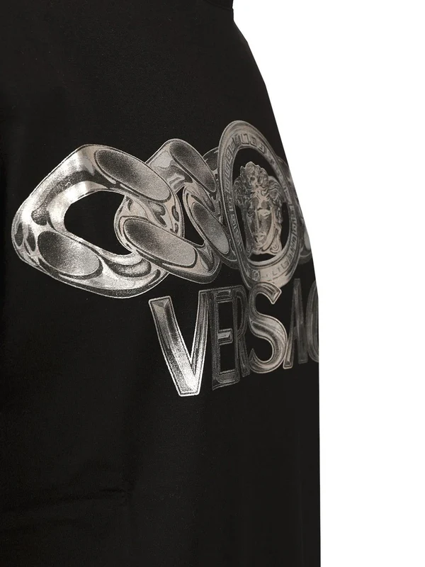 Medusa Chain Printed Compact Short-Sleeve T-shirt - Image 4