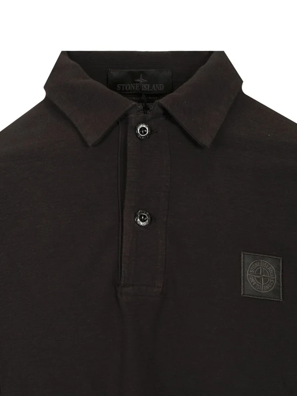 Logo Patch Cotton Polo Shirt - Image 3