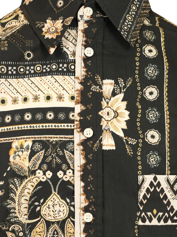 GARLONN Bandana Printed Short-Sleeve Shirt - Image 3