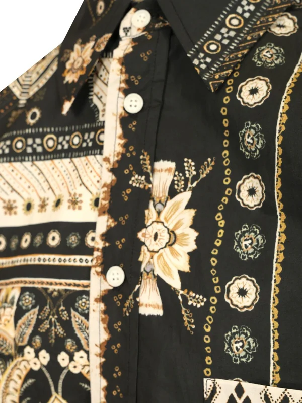 GARLONN Bandana Printed Short-Sleeve Shirt - Image 4