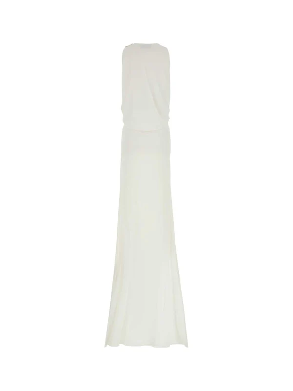 Drape Detail Long Dress - Image 2