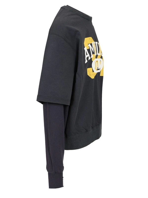 Layered Logo Printed Sweatshirt - Image 3