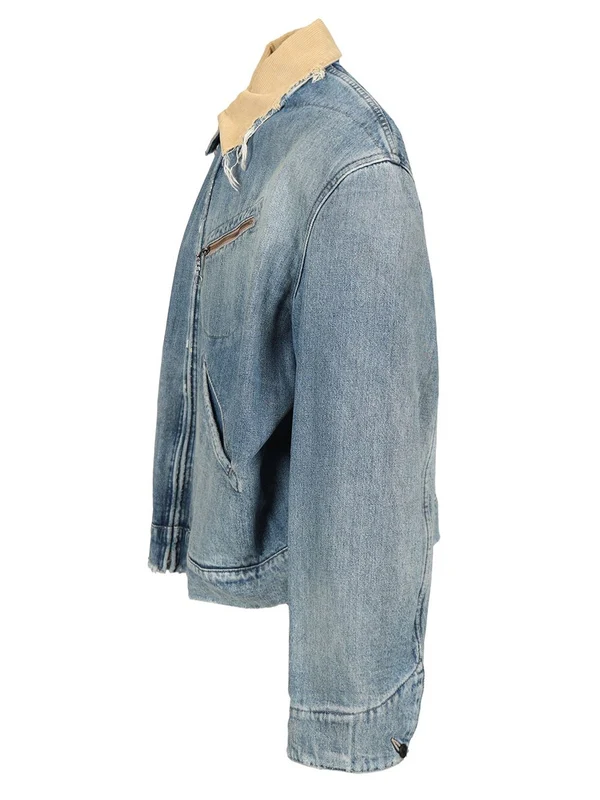 Distressed Detail Denim Jacket - Image 3