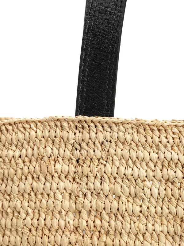 Logo Raffia Tote Bag - Image 6