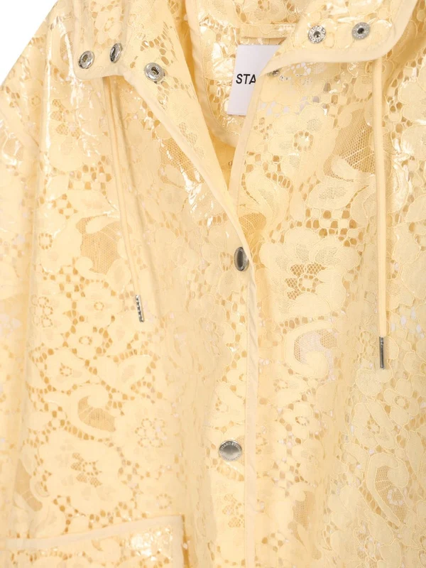 TRUE Faux Leather Lace Rain Coat - Image 3