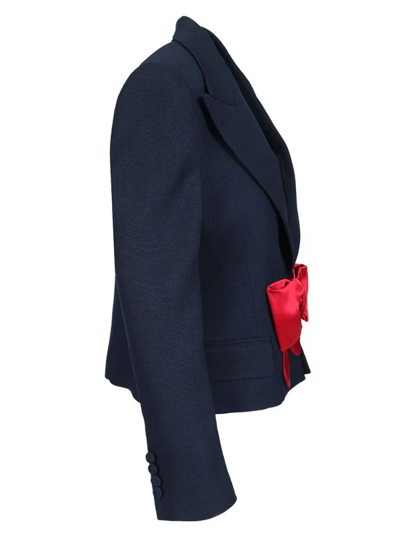 Bow Detail Tailored Jacket - Image 3