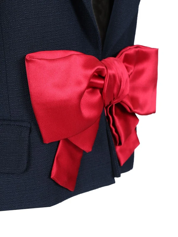 Bow Detail Tailored Jacket - Image 5