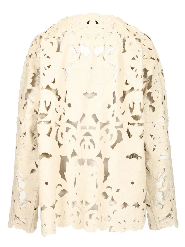 POETIC ORCHID Embroidered Vegan Leather Bomber - Image 2