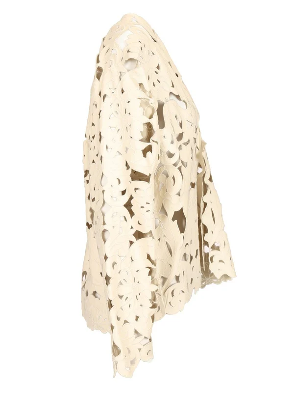 POETIC ORCHID Embroidered Vegan Leather Bomber - Image 3
