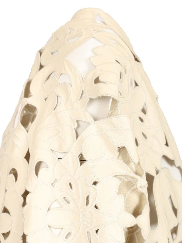 POETIC ORCHID Embroidered Vegan Leather Bomber - Image 5