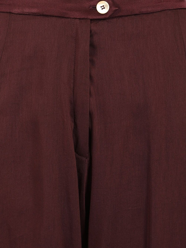 Flared Cotton Silk Voile Pants - Image 4
