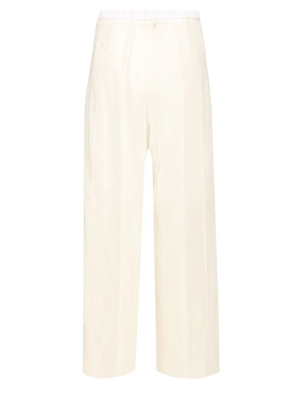 Flared Cotton Silk Voile Pants - Image 2