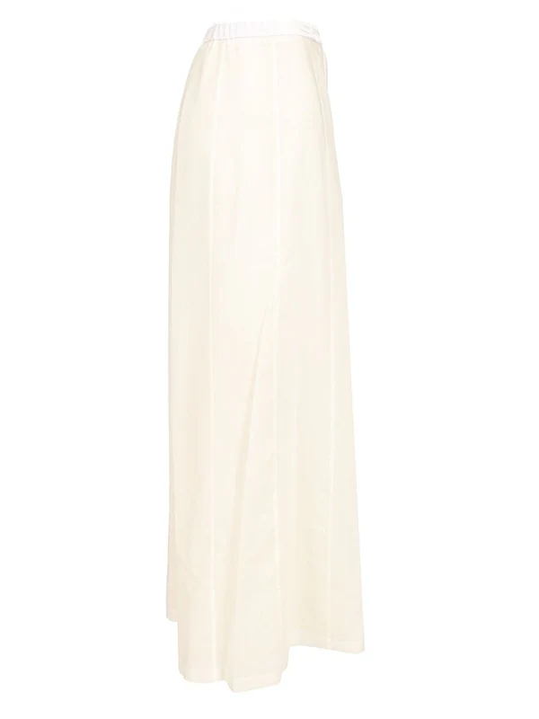 Flared Cotton Silk Voile Pants - Image 3