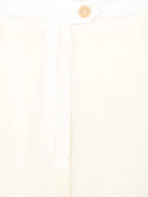 Flared Cotton Silk Voile Pants - Image 4