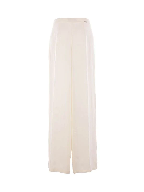 Logo Detail Satin Pants - Image 2