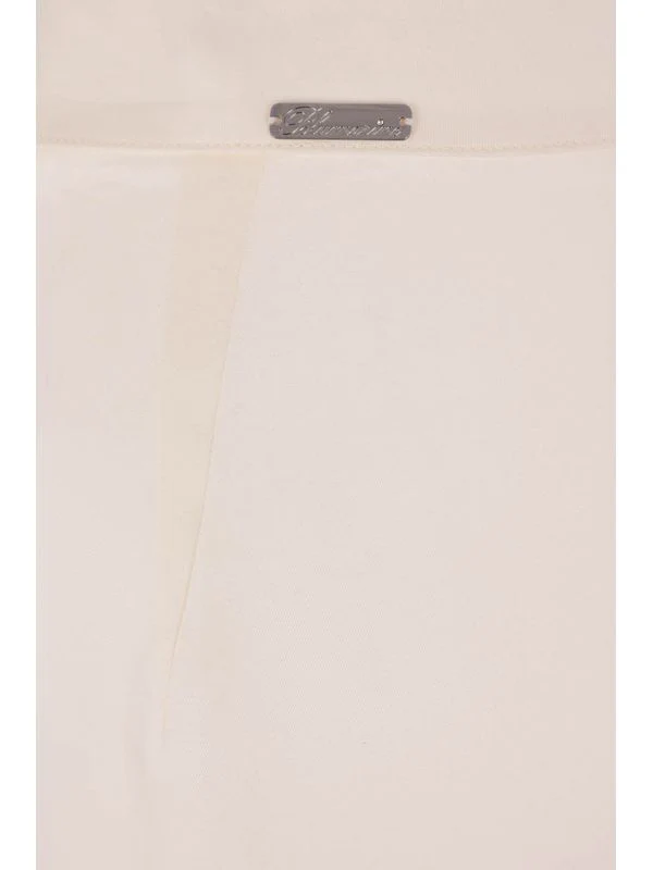 Logo Detail Satin Pants - Image 3