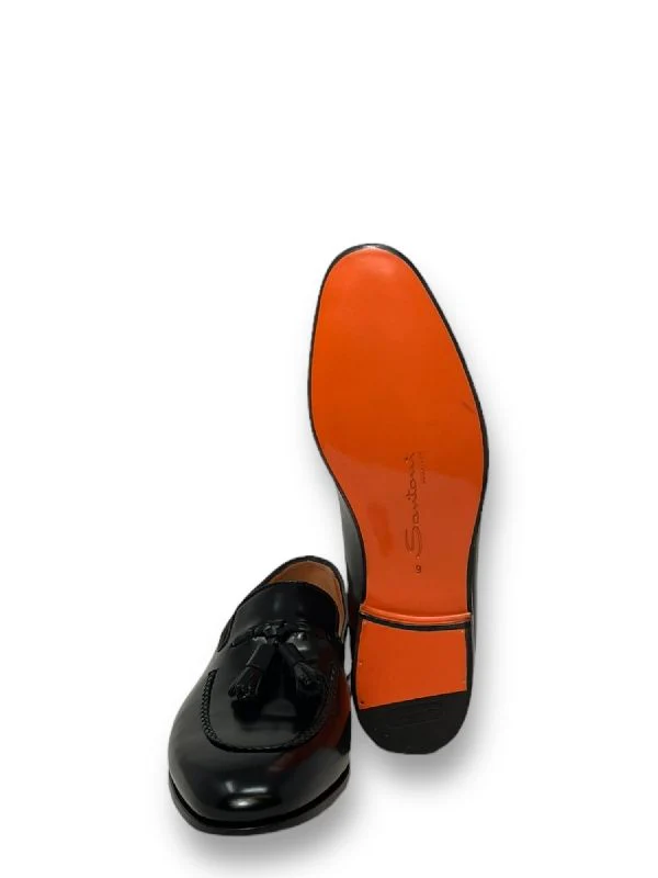 Tassel Detail Leather Loafers - Image 3