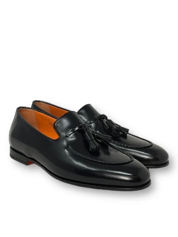 Tassel Detail Leather Loafers - Image 4