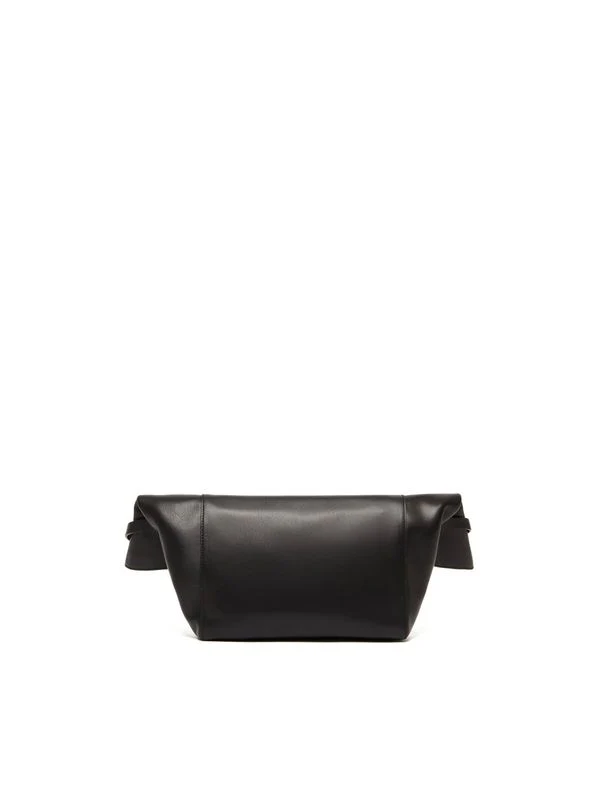 Logo Detail Calfskin Large Clutch Bag - Image 3