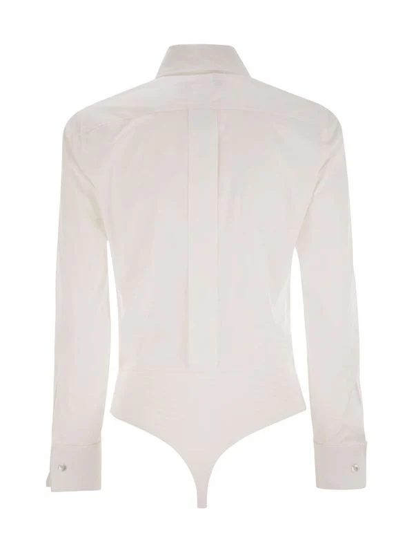 Angora Shirt Cotton Bodysuit - Image 2