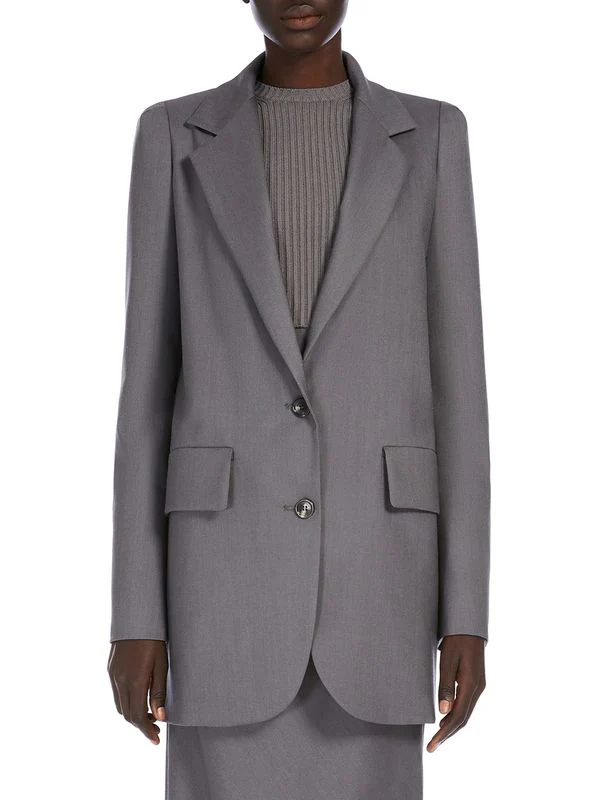 Single Wool Mohair Tailored Jacket - Image 2