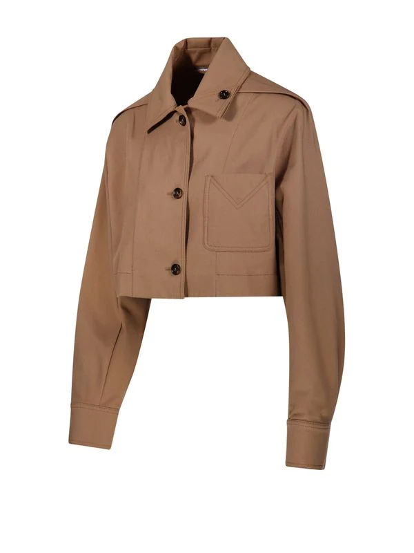 Smalto Crop Cotton Blend Jacket - Image 2