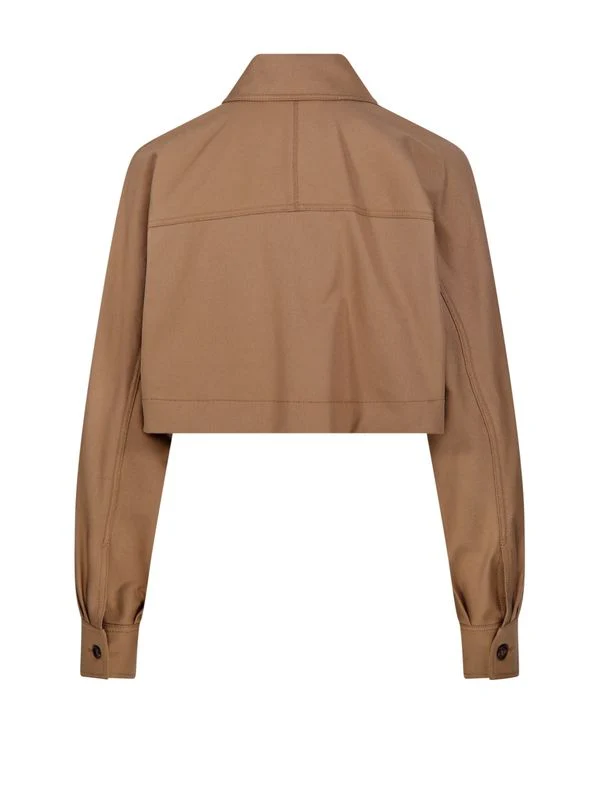 Smalto Crop Cotton Blend Jacket - Image 3