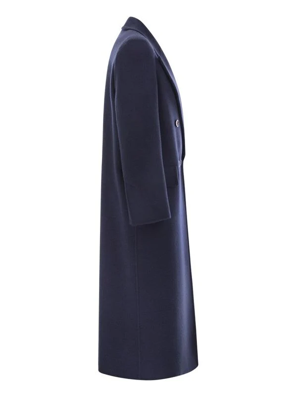 Double Breasted Wool Cashmere Coat - Image 3