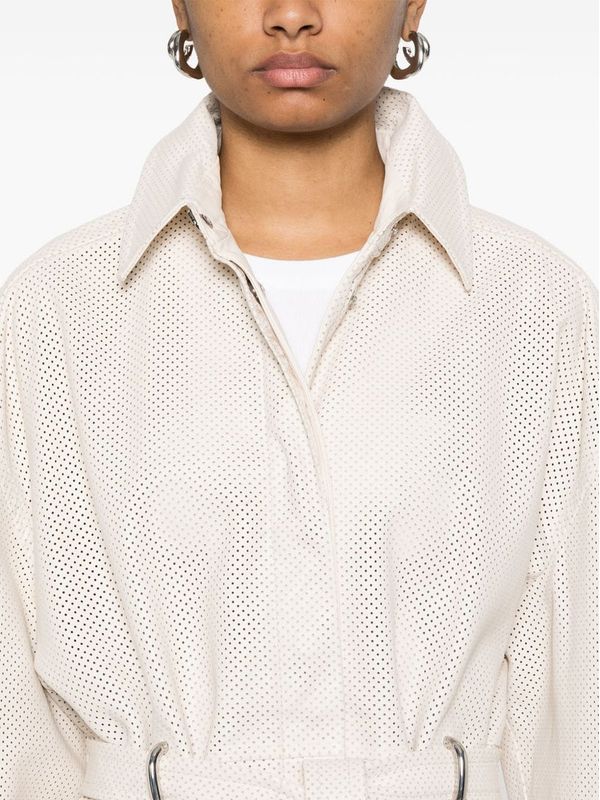 Antiope Leather Belt Detail Coat - Image 4