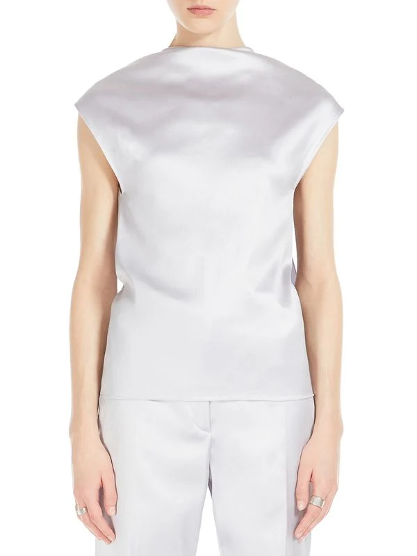 Back Drape Detail Sleeveless Top - Image 2