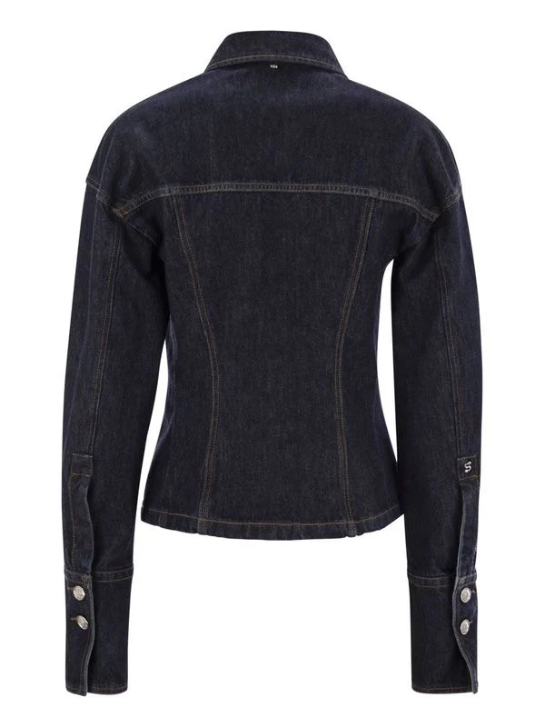 Pocket Detail Denim Trucker Jacket - Image 2