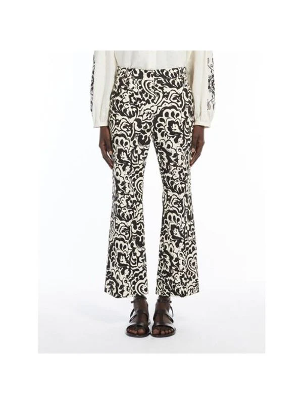Graphic Pattern Cotton Pants - Image 2