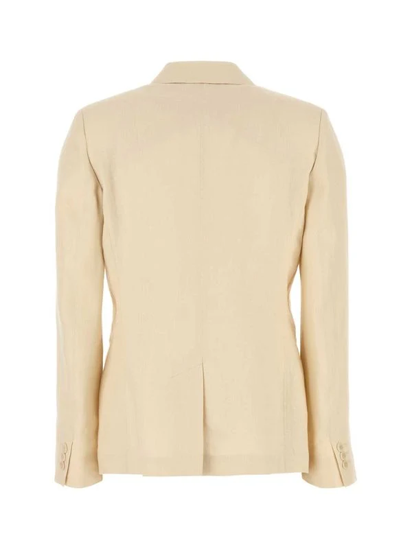 Pocket Detail Single Linen Tailored Jacket - Image 2