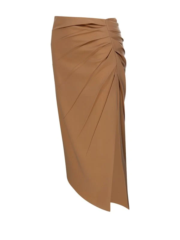 Gathering Detail Midi Skirt - Image 2