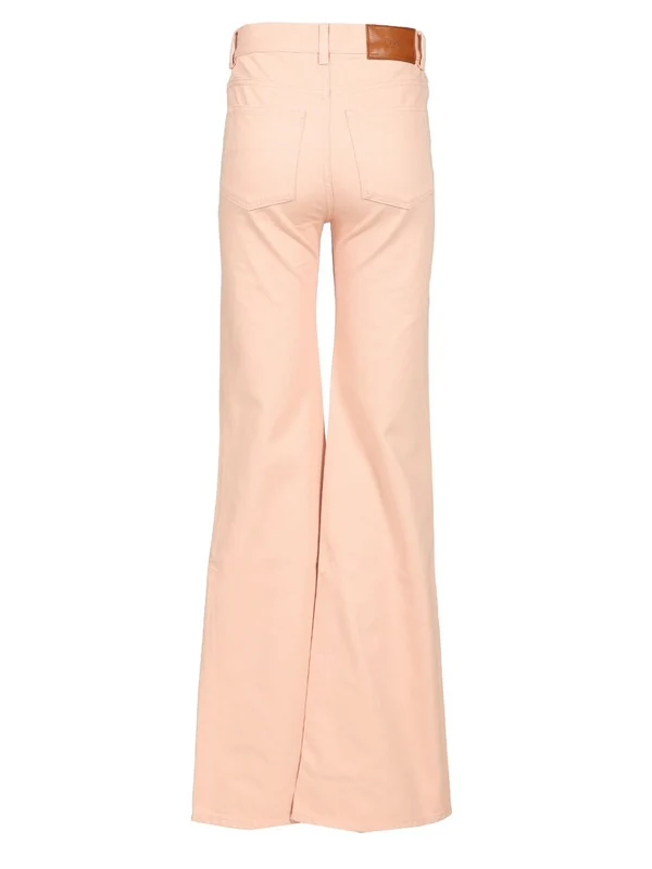 High-waisted Flared Denim Pants - Image 2