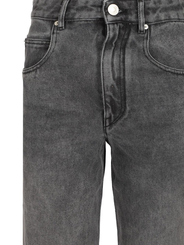 Back Logo Patch Denim Pants - Image 4