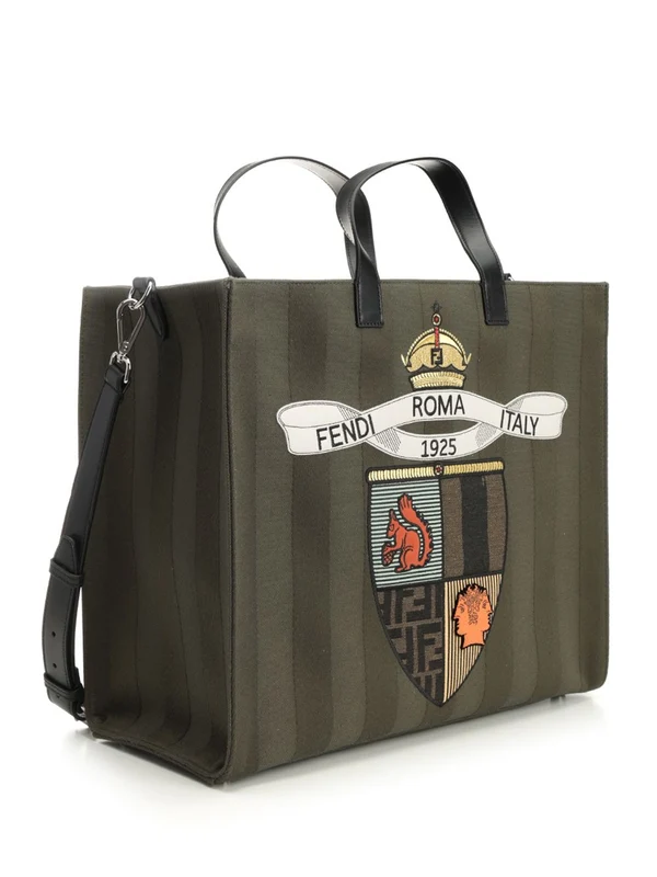 FF Jacquard Large Shopper Tote Bag - Image 2