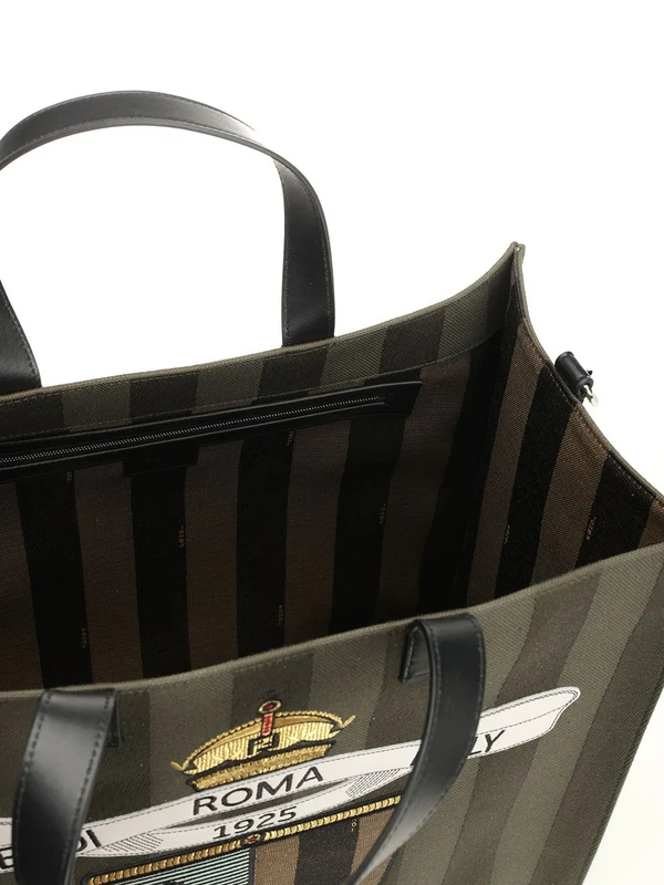 FF Jacquard Large Shopper Tote Bag - Image 4