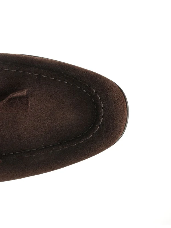 Tassel Suede Loafers - Image 4