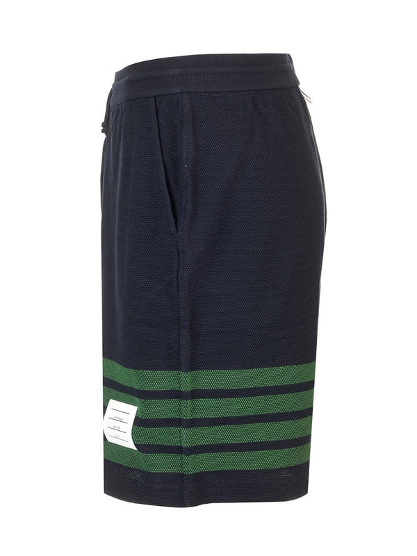 Diagonal Stripe Classic Sweat Shorts - Image 3