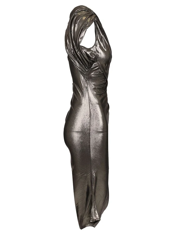 Amira Glossy Jersey Dress - Image 4