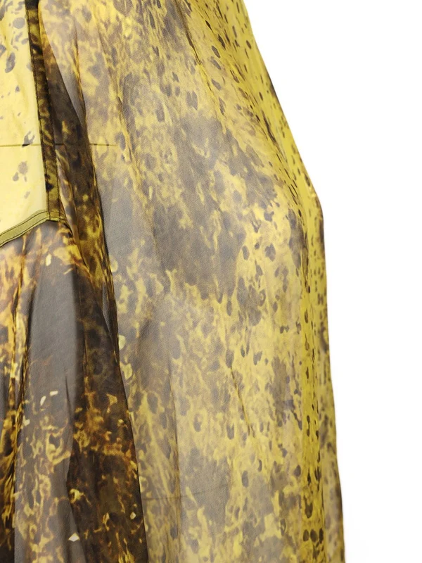 Printed Chiffon Silk Tunic Top - Image 5