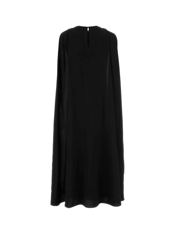 Ring Cape Detail Midi Dress - Image 2