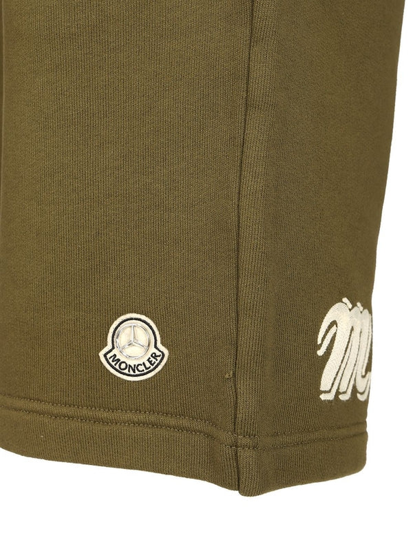 MERCEDES-BENZ Logo Patch Cotton Shorts - Image 4