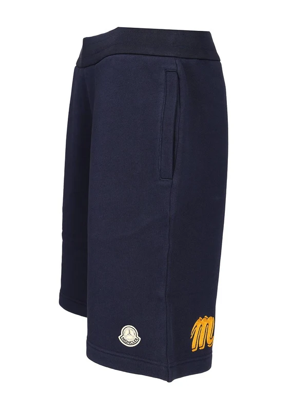 MERCEDES-BENZ Logo Patch Cotton Shorts - Image 3