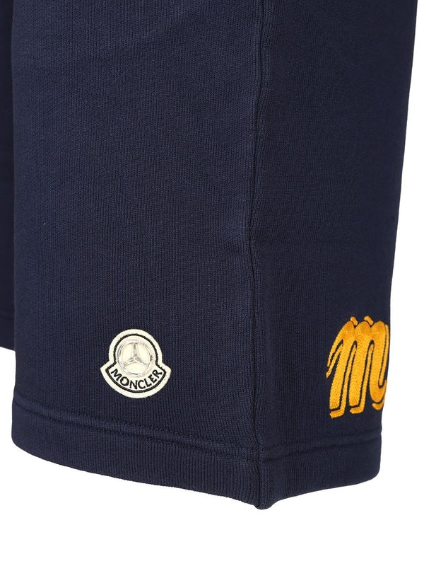 MERCEDES-BENZ Logo Patch Cotton Shorts - Image 4