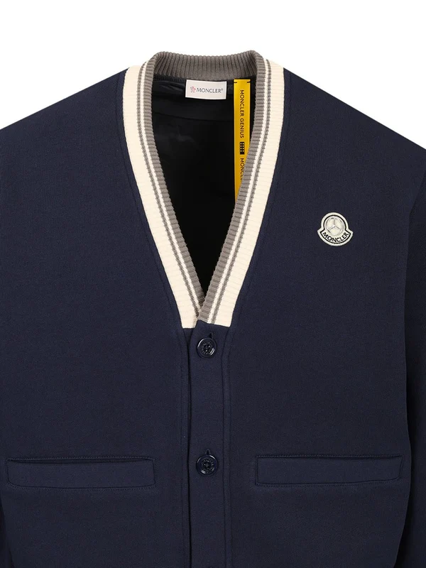 MERCEDES-BENZ Logo Patch V-neck Cardigan - Image 3