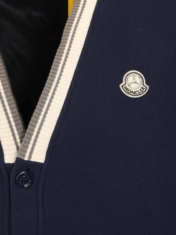 MERCEDES-BENZ Logo Patch V-neck Cardigan - Image 4